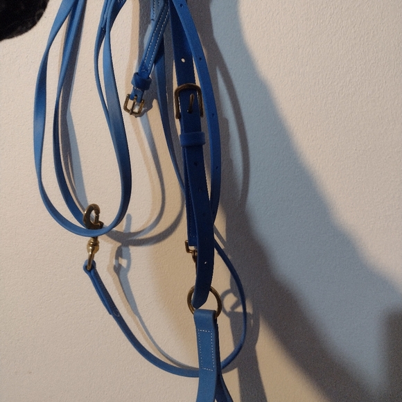 Synthetic bridle and German training rein set Con or horse size adjustable 🐎 - Picture 5 of 5